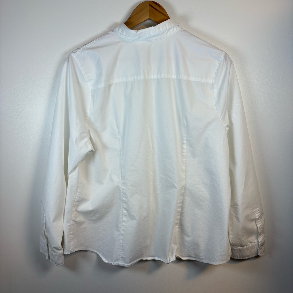 Reitmans Women’s White Button-Down Blouse R Essentials Stretch, Size XXL - Picture 2 of 5